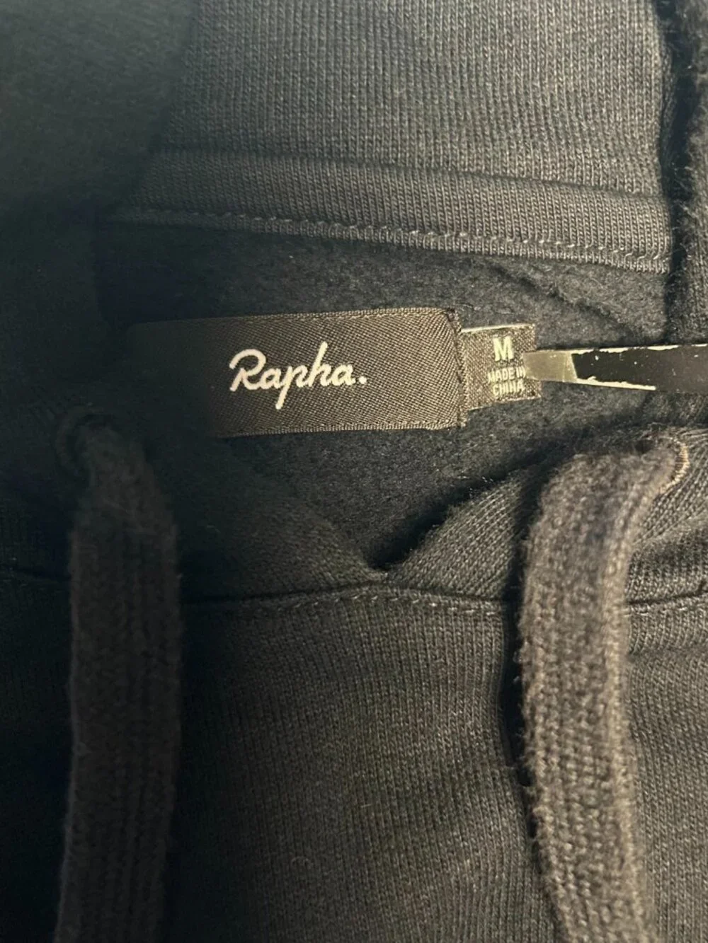 Rapha Rcc Hoodie M Long Sleeve Pullover Sweatshirt Black Cycling Club Logo